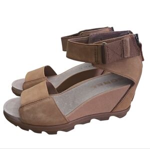 Sorel Women's Joanie II Ankle Strap Wedge Sandals.
